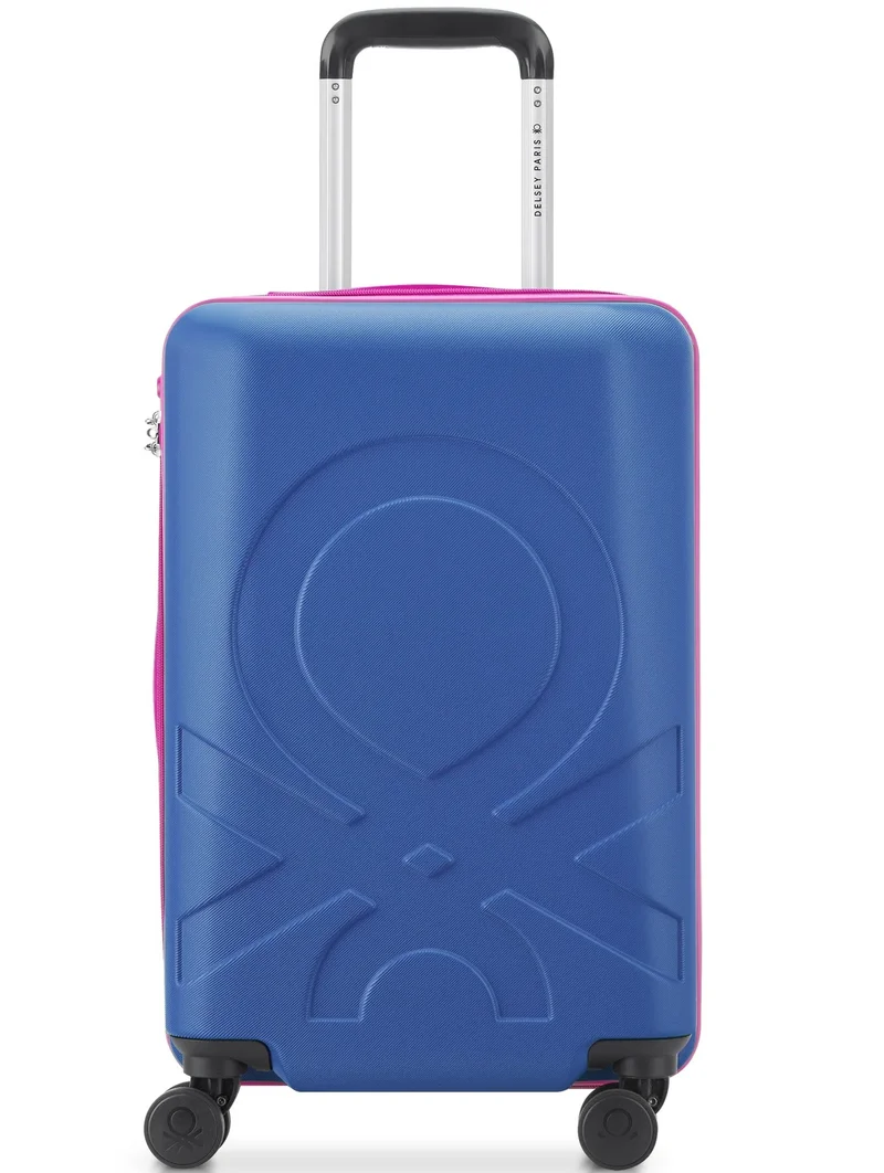 Fabrica 55 Cm 4 Double Wheeled Hardside Non-Expandable Cabin Luggage Trolley Case - Blue